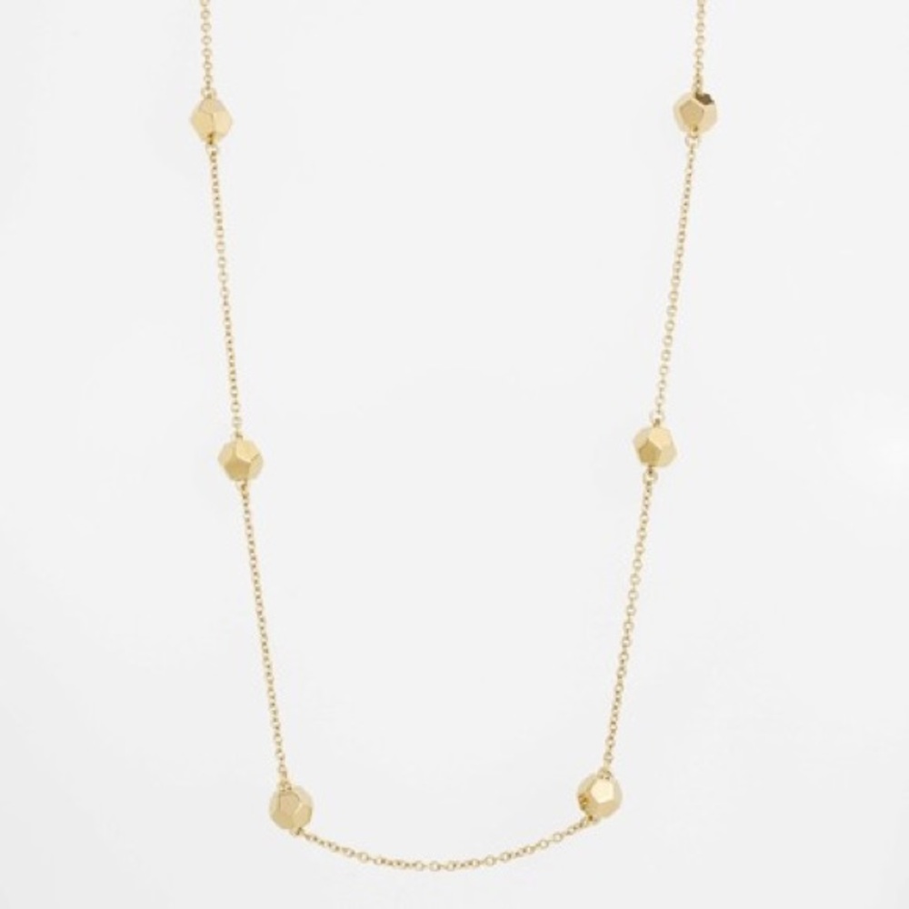 Rebecca Minkoff Cube Illusion Necklace, gold tone